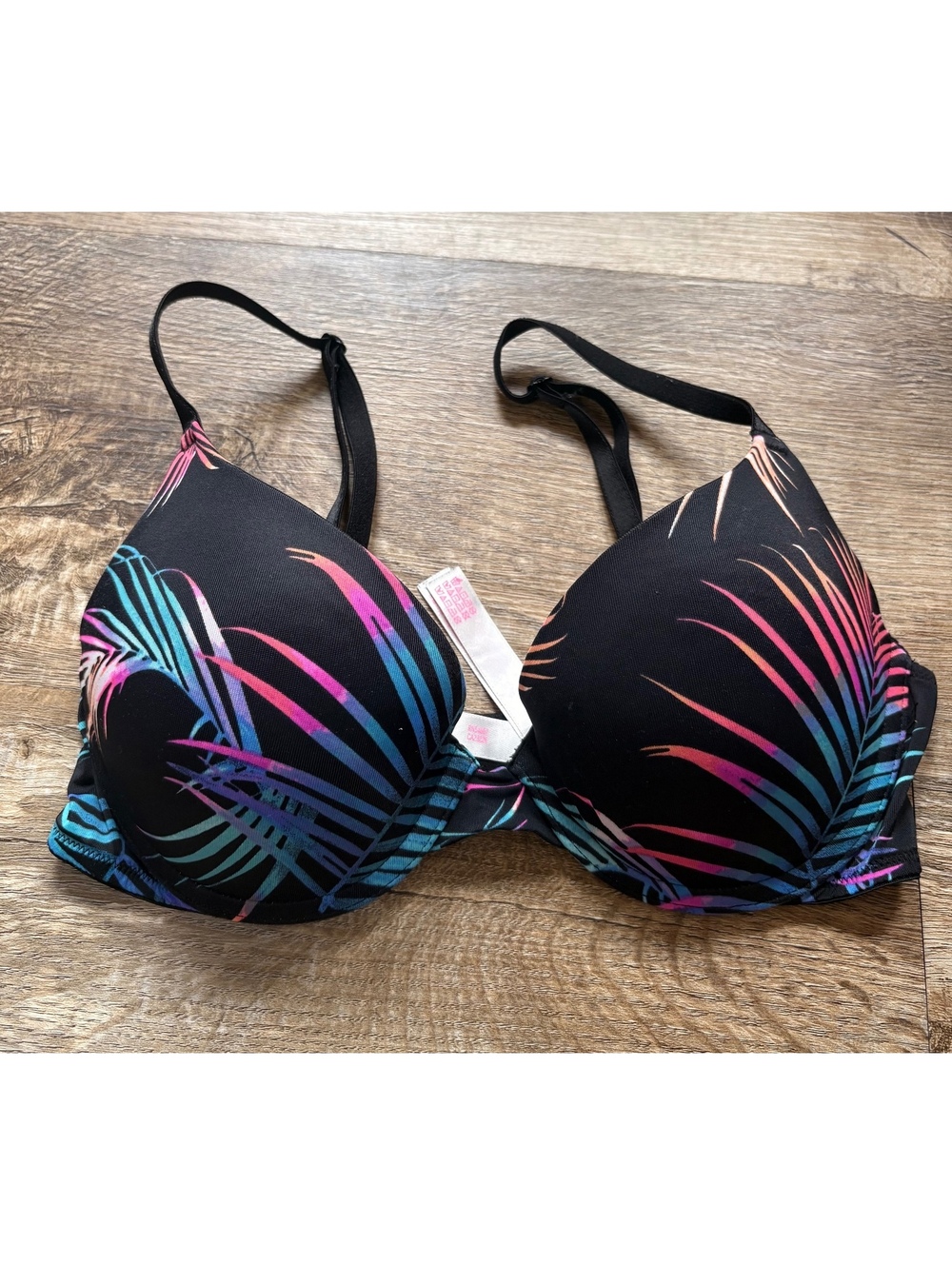Victoria's Secret PINK Tropical Print Push-Up Bra 34B